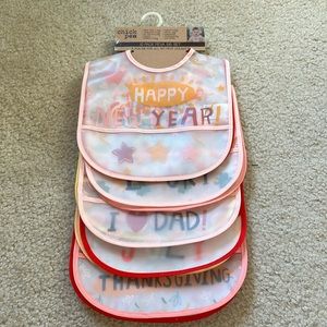 Chick pea holiday bibs NWT
